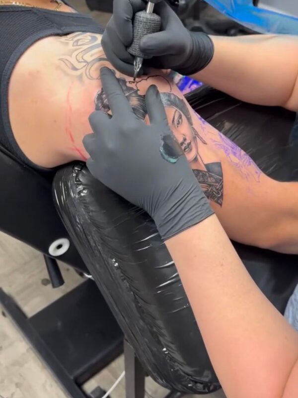 Custom sleeve Tattoo by Juanca Ink